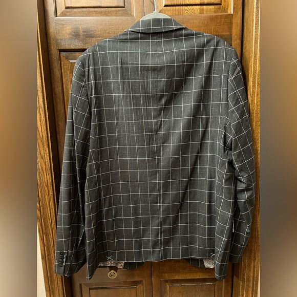 NEW The Savile Row Co. Brixton Brit Skinny Charcoal Grey Blazer size 42L - Picture 7 of 9